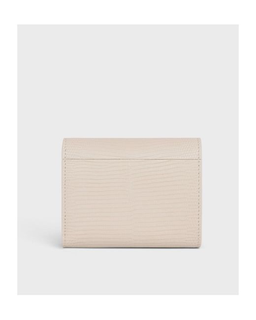 Céline Natural Small Flap Wallet Triomphe
