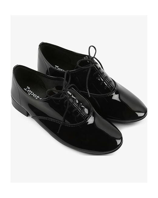 Repetto Black Round-Headed Business Dress Shoes