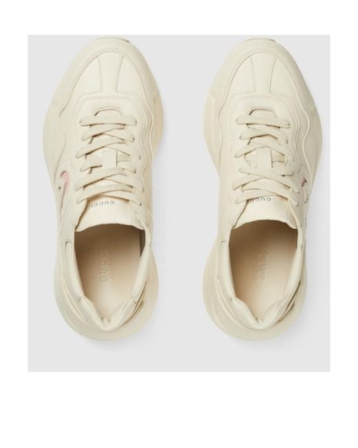 Gucci Natural Rhyton Sneakers