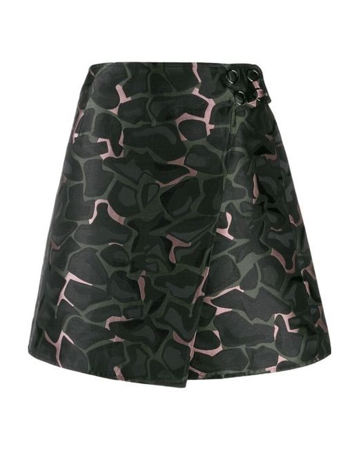 Emporio Armani Green Logo Skirt