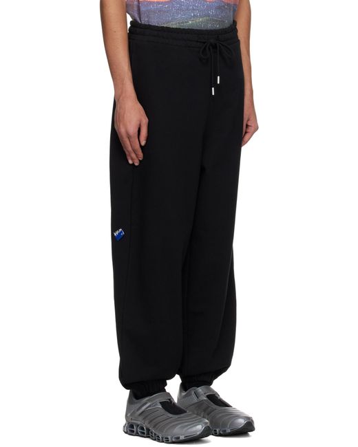 Adererror Black Drawstring Sweatpants for men