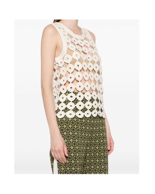 Wales Bonner White Stanza Cotton Vest