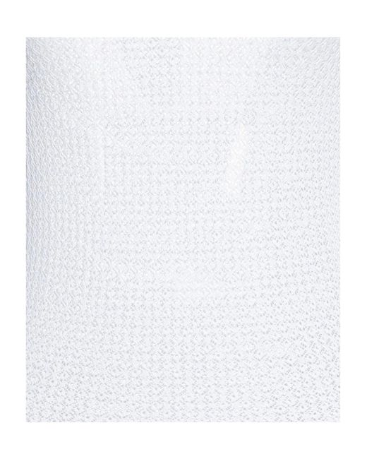 Dolce & Gabbana White Solid Lightweight Knit Sweater