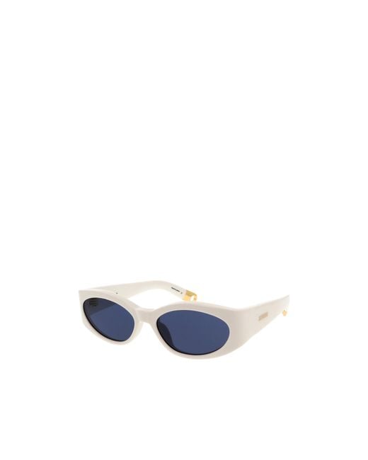 Jacquemus Blue Oval Frame Sunglasses