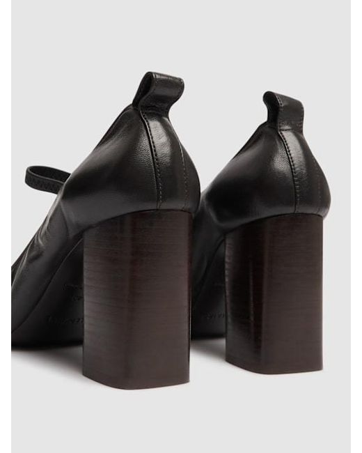 Lemaire Black Square Ballet Heels