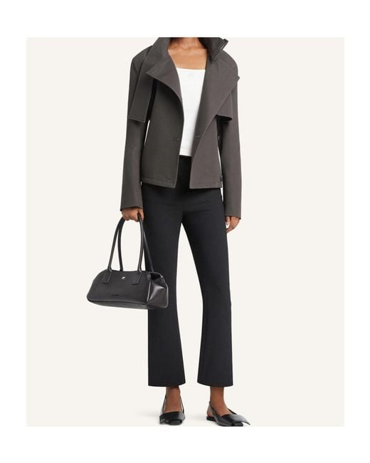 Courreges Gray Buckle Long-Sleeves Cotton Jacket