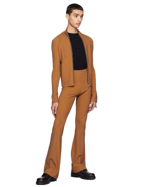 Dion Lee Brown Angled Rib Sweater for men