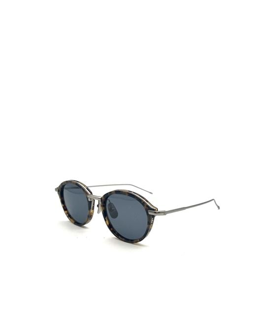 Thom Browne White Eyewear Round Frame Sunglasses for men