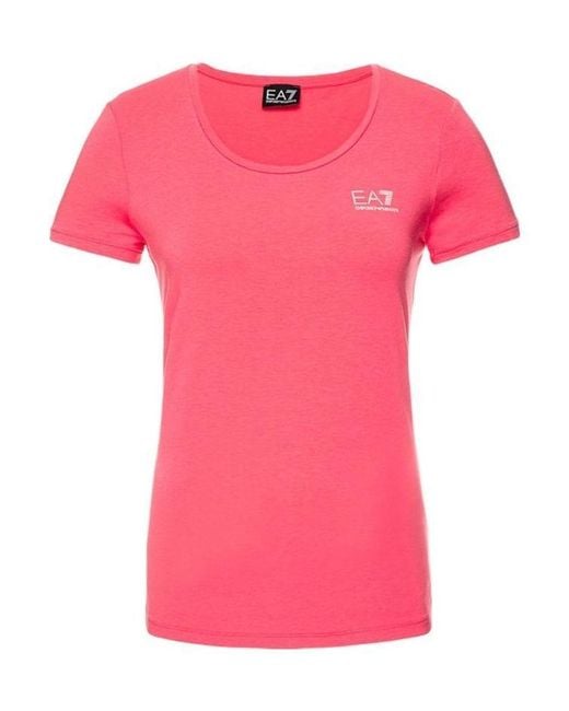 Emporio Armani Pink Logo T-Shirt
