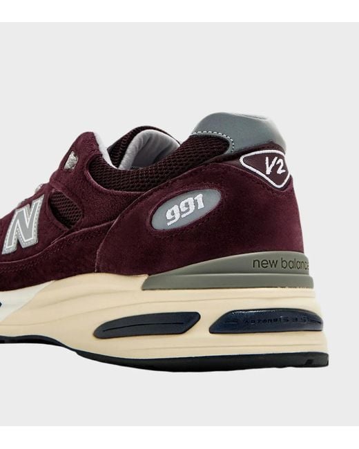 New Balance Brown Miuk 991V2 Sneaker for men