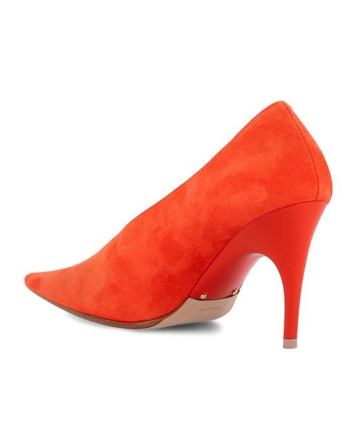 Balenciaga Red Duchesse Pumps