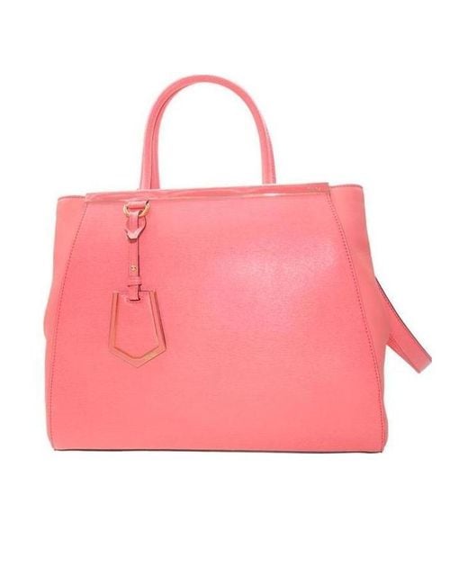 Fendi Pink Logo Handbag