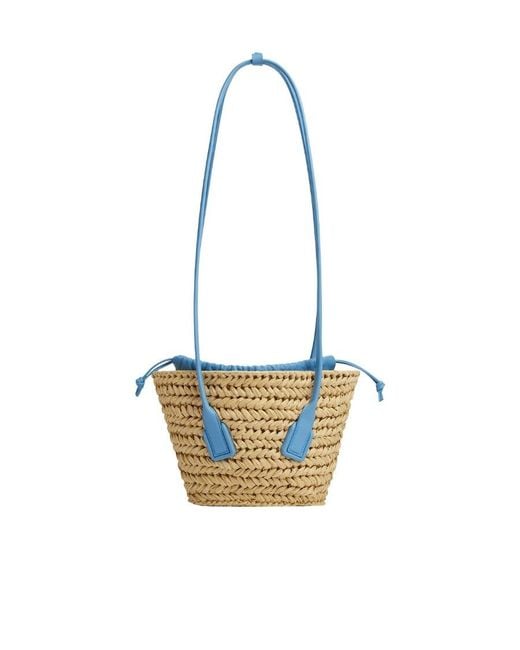 Bottega Veneta White Arco Basket Small Crossbody Bag
