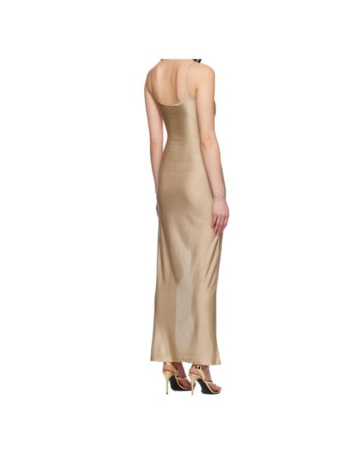 Alaïa Natural Knit Slip Dress