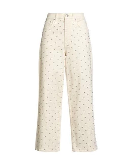 Rag & Bone White Loose Jeans