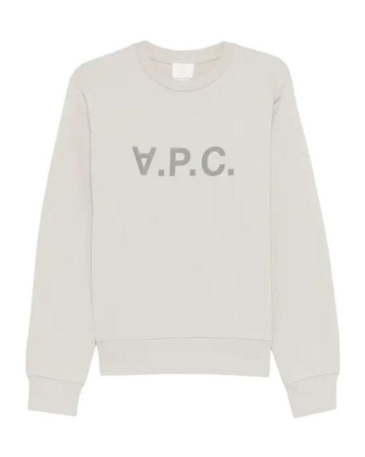 A.P.C. White Vpc Sweatshirt for men