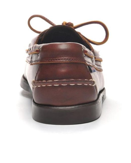 Sebago Brown Lace-Up Detail Loafers for men