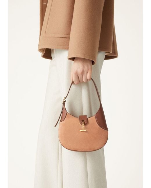 Loro Piana Brown Mini Bobbin Bag