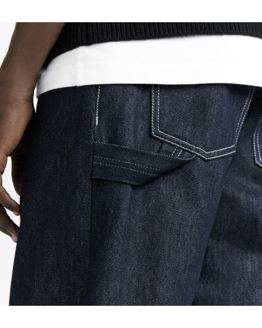 Dior Blue Belt-Loop Jeans for men