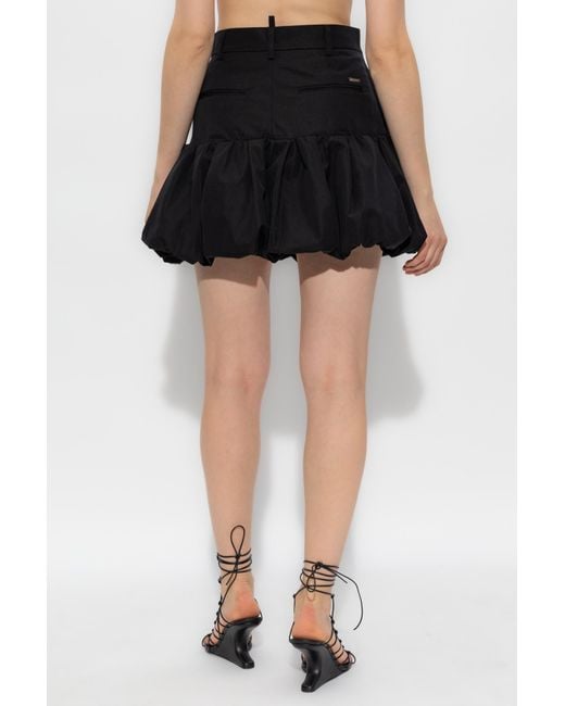 DSquared² Black Cotton Skirt