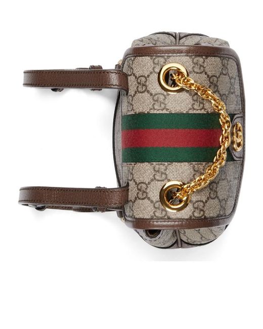 Gucci Brown Ophidia Mini Backpack