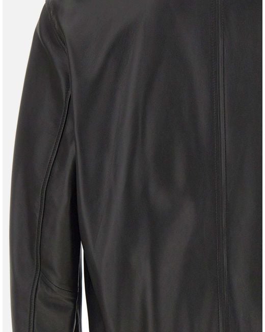 Mackage Black Jakari Zip Bomber Jacket for men