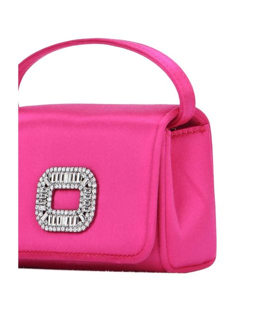Roger Vivier Pink Pilgrim Nano Shoulder Bag