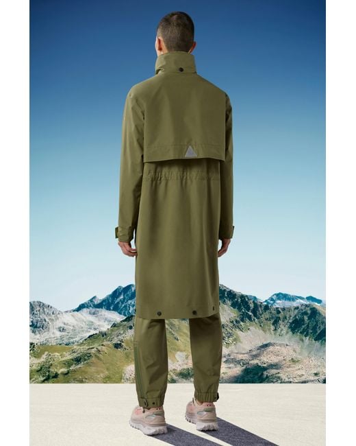 Moncler Green Grenoble High Neck Long Parka for men