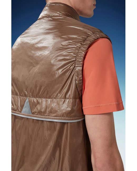 Moncler Brown Ollon Down Gilet for men