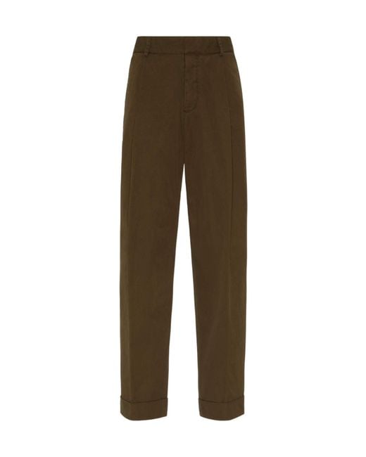 DSquared² Brown Straight-Leg Trousers