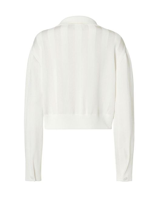 Fendi White Blouson