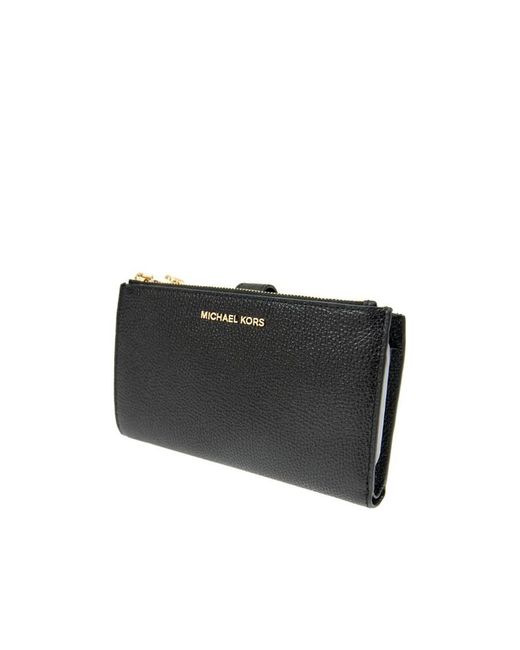 Michael Kors Black Michael Logo Plaque Zipped Wallet for men