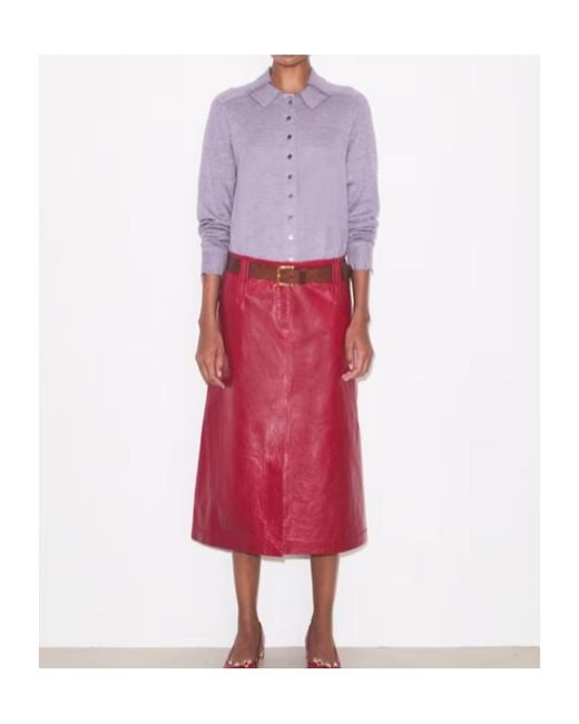 Tory Burch Purple Silk Cardigan