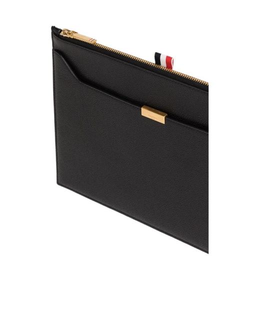Thom Browne Black Logo Plaque Document Holder for men
