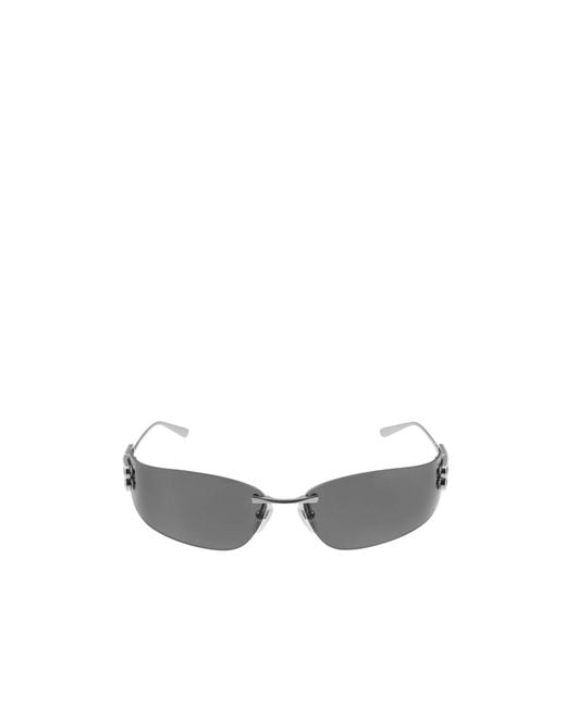 Balenciaga White Eyewear Wrap-Around Sunglasses