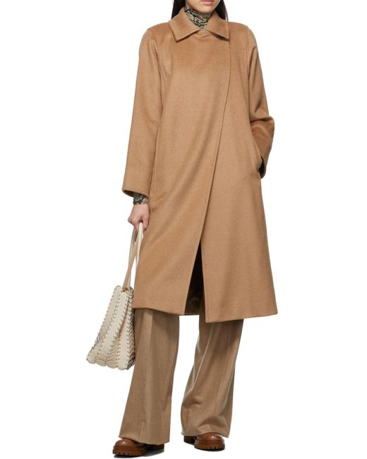 Max Mara Natural Manuela Tied-Waist Coat