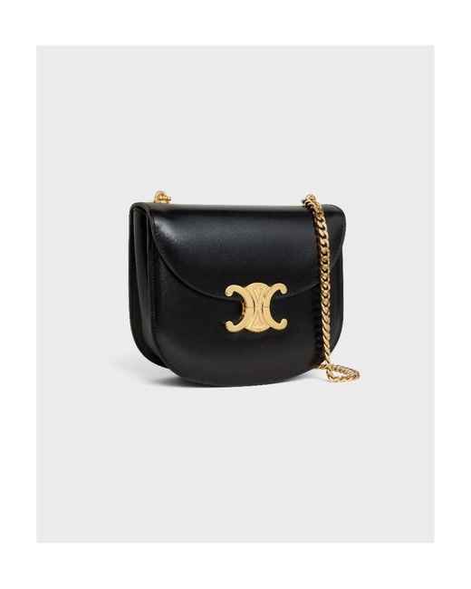 Céline Black Teen Chain Besace Triomphe