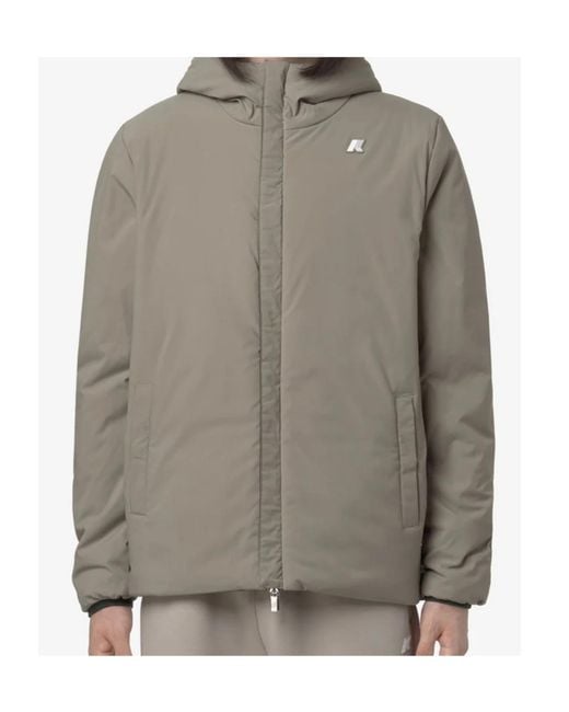 K-Way Green Jack St Warm Reversible Jacket for men