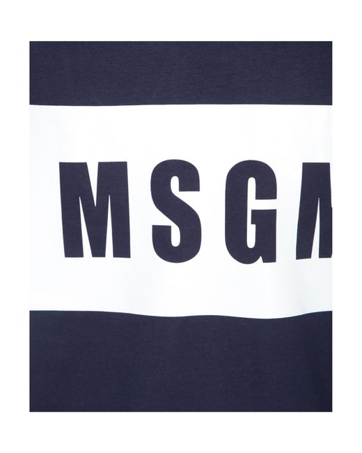 MSGM Blue T-Shirts for men
