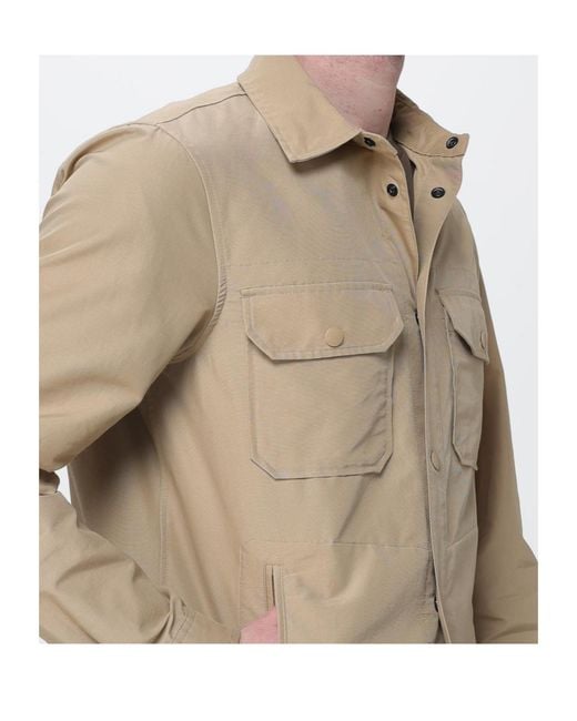 Woolrich Natural Utility Overshirt for men