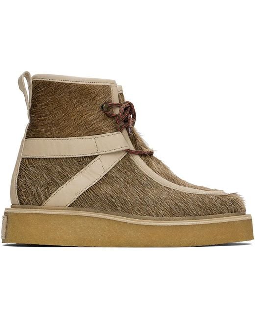 KENZO Brown Yuki Boots for men