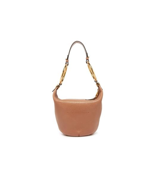 Chloé White Zippered Shoulder Bag