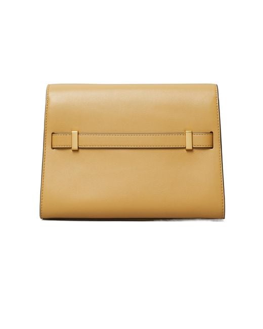 Tory Burch Natural Lee Radziwill Shoulder Bag