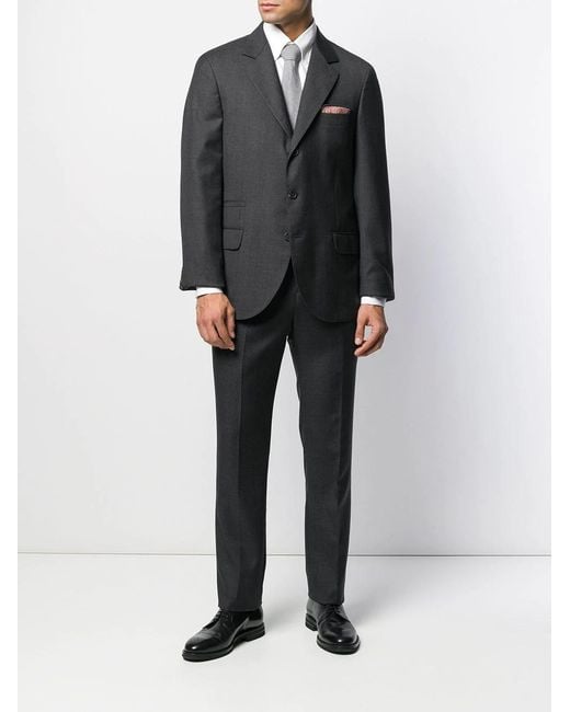 Brunello Cucinelli Black Single-Breasted Tailored Blazer for men