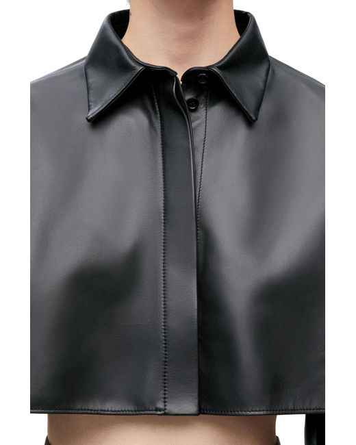Loewe Black Cropped Long-Sleeved Shirt
