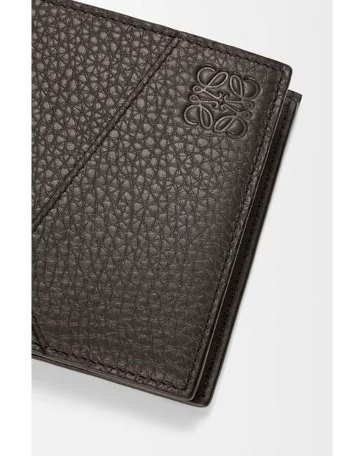 Loewe Gray Puzzle Bifold Coin Wallet for men