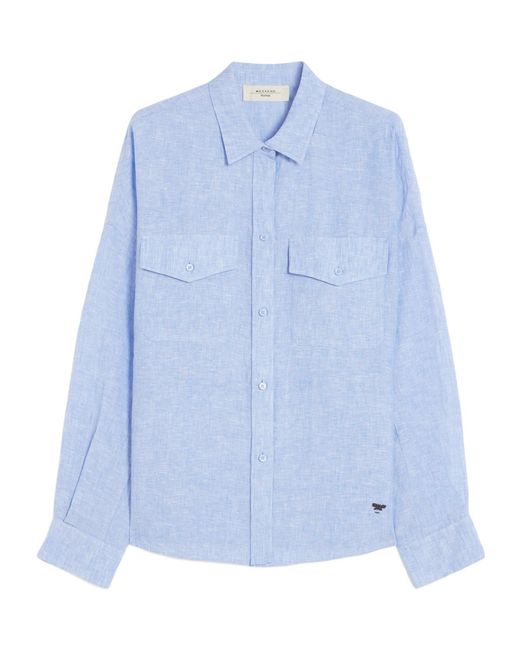 Weekend by Maxmara Blue Light Linen Shirt