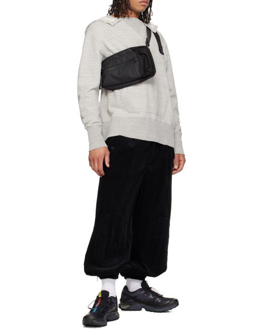 Master Piece Black Logo Backpack for men