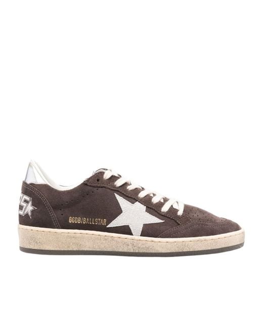 Golden Goose Deluxe Brand Brown Ball Star Low-Top Sneakers