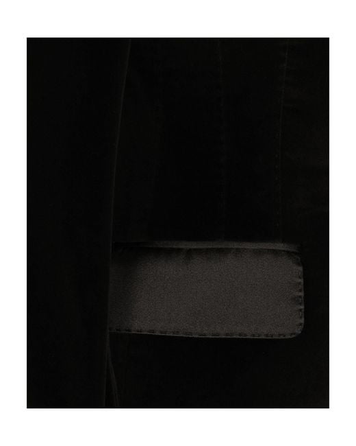 Dolce & Gabbana Black Single-Breasted Velvet Turlington Tuxedo Jacket